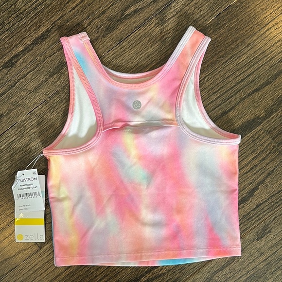 NWT Girls Colorful Tie-Dye Tank Top by Zella (size 8/10) - Picture 2 of 3